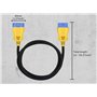 OURANTOOLS Câble d'Extension OBD-2 Rallonge OBD-II – 16Broches 1m Mâle à Femelle Voiture Adaptateur Cordon Diagnostique Connecte