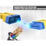 OURANTOOLS Câble d'Extension OBD-2 Rallonge OBD-II – 16Broches 1m Mâle à Femelle Voiture Adaptateur Cordon Diagnostique Connecte