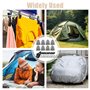 LUMOOM Sac de poids portable, clips de bâche, convient pour fixer des rideaux extérieurs, tentes, nappes, 8 sacs de poids et 8 m