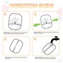 gants de toilettage statique