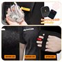 LUMOOM Lot de 2 gants de toilettage pour animaux de compagnie, brosse pour chat, brosse pour chien, gants de toilettage statique