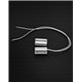 QWORK® 3Pcs MC-38 Capteurs d'alarme de porte et fenêtre câblé en retrait, Sécurité porte fenêtre contact magnétique interrupteur