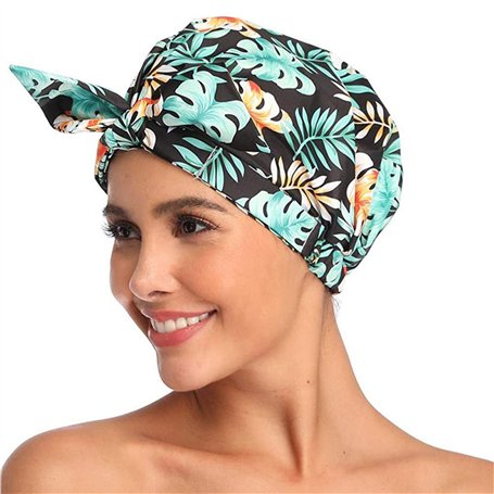 Imperméable Bonnet de Douche élastiques Chapeau Réutilisables