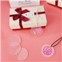 Porte-clés avec Disques de Cercle Acrylique Transparent Ronde 5cm/2.5“, Anneau avec Chaîne, Glands Pendentif en Cuir pour DIY Mo