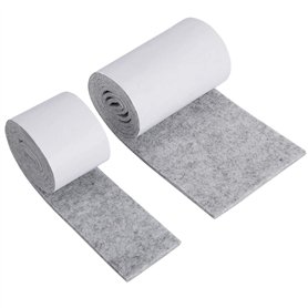 Patins Adhésifs en Feutre pour Meubles 2 Rouleau (100 * 10cm+100 * 5cm) Antidérapant Furniture Pads pour Stuhl Tabelle Bett Esst