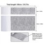 Patins Adhésifs en Feutre pour Meubles 2 Rouleau (100 * 10cm+100 * 5cm) Antidérapant Furniture Pads pour Stuhl Tabelle Bett Esst