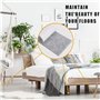 Patins Adhésifs en Feutre pour Meubles 2 Rouleau (100 * 10cm+100 * 5cm) Antidérapant Furniture Pads pour Stuhl Tabelle Bett Esst