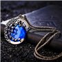 HJYZY The Vampire Diaries - bijoux autocollants Set - Katherine,Elena Gilbert - Médaillon ouvrant verveine et galaxie - Pendenti
