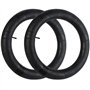 YunSCM 2PCS 64/76-559 épaissies Chambre à air 26x2.5/3.0 AV32mm Valve Compatible 26 Pouces Chambre à air Vélo de Route, VTT, vél
