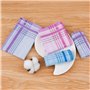 Lot de 6 mouchoirs en coton peigné, 3 couleurs pour un usage quotidien - 28 x 28 cm - Cadeau de Noël - Multicolore - Small
