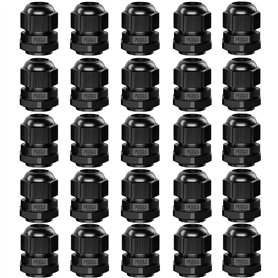 QitinDasen 25Pcs Premium Nylon PG13.5 Presse-Étoupes