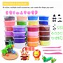 HellDoler 36 Pots de Pate A Modeler,Séchage à L'air Ultra Light Argile Magique Arts et Artisanat pour Enfants DIY Pâte à Modeler