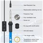 Kit de fer à souder 60 W avec multimètre numérique : fer à souder, température réglable 200-450 °C, kit de pistolet de fer à sou