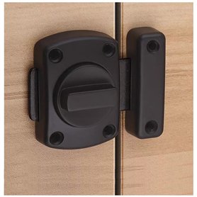 Verrou de porte de salle de bain Verrou de fenêtre de cabinet pivotant Verrou de sécurité à loquet Verrou de salle de bain en al