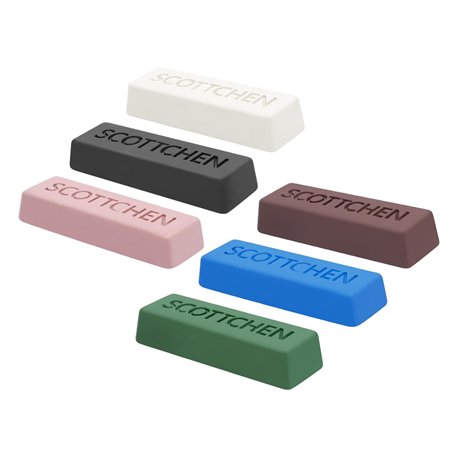 scottchen PRO Lot de 6 composés de polissage pour bijoux en acier inoxydable et aluminium
