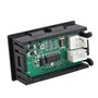 HALJIA DC 0–100 V 10 A Voltmètre numérique Ampèremètre Tension Mètre courant Jauge de moniteur moniteur écran LED 5 entrées Volt