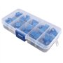 HALJIA 100 pcs 10 valeur variable résistance Lot 3296 W 1/4 W 100 Ohm au 500 K Ohm Multiturn Trimmer Pot potentiomètre Assortime
