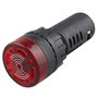 HALJIA Ad16–22SM LED Buzzer Signal d'alarme voyant lumineux Flash Alertor DC 12 V 20 mA 22 mm de diamètre