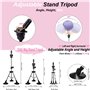 YIAE Tête perruque en toile(58,5cm), Tête pour perruque avec trépied jeu, tete mannequin tête à coiffer enfant comprend des acce