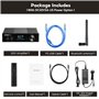AIYIMA D03 Bluetooth 5.0 150W x 2 Stereo HiFi 2.1 CH Numérique Sound Amplificador 24bit / 192kHz Classe D Amplificateur d'alimen