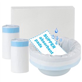 Buyockss Lot de 40 sacs de chaise percée jetables super absorbants pour chaise percée
