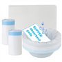 Buyockss Lot de 40 sacs de chaise percée jetables super absorbants pour chaise percée