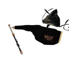 Irish Uilleann Pipes Kit d'entraînement en D cornemuse pour débutant avec chanteur en nickel 4 touches