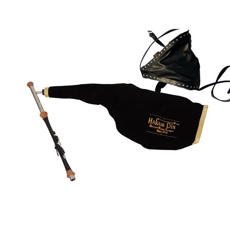 Irish Uilleann Pipes Kit d'entraînement en D cornemuse pour débutant avec chanteur en nickel 4 touches