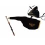 Irish Uilleann Pipes Kit d'entraînement en D cornemuse pour débutant avec chanteur en nickel 4 touches