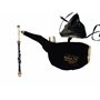 Irish Uilleann Pipes Kit d'entraînement en D cornemuse pour débutant avec chanteur en laiton 4 touches