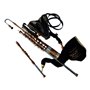 Irish Uilleann Pipes Set complet en D – Set professionnel de cornemuses irlandaises avec chanter 3 clés
