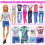 Festfun 10 Vêtement de Poupée de 11,5 Pouces 5 Tops 5 Pantalons Vêtement avec 5 Robes de Poupée de 11,5 Pouces