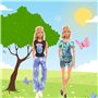 Festfun 10 Vêtement de Poupée de 11,5 Pouces 5 Tops 5 Pantalons Vêtement avec 5 Robes de Poupée de 11,5 Pouces