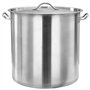 Marmite Traiteur avec Couvercle, Faitout à Induction Inox Marmite à Soupe Marmite 50 L 40x40 cm Acier inoxydable