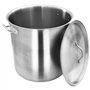 Marmite Traiteur avec Couvercle, Faitout à Induction Inox Marmite à Soupe Marmite 50 L 40x40 cm Acier inoxydable