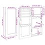 Toshilian Armoire à Bijoux, Meuble de Rangement Cosmétiques Organisateur de Bijoux Placard Beauté Armoire à bijoux avec miroir m