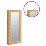 Toshilian Armoire à Bijoux, Meuble de Rangement Cosmétiques Organisateur de Bijoux Placard Beauté Armoire à bijoux avec miroir m