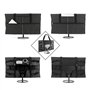 Kingshion Sac de transport de voyage compatible avec ordinateur de bureau tout-en-un de 32" et moniteur de 81,3 cm (gris foncé)