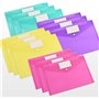 Uni-Fine Lot de 12 porte-documents A4