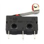 Youmile 20Pack Micro-levier à levier à galet CA 3 broches 5A 125 250V SPDT 1NO 1NC Bornes momentanées pour carte de circuit impr