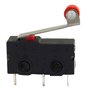 Youmile 20Pack Micro-levier à levier à galet CA 3 broches 5A 125 250V SPDT 1NO 1NC Bornes momentanées pour carte de circuit impr