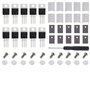 Transistors L7805CV L7805 5V 1.5A TO-220 MOSFET De Régulateur De Tension De Youmile 10PCS Transistors MOSFET pour Arduino + Radi
