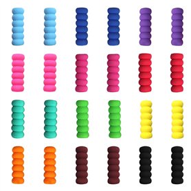 TRKETK 24 Pièces Poignées de Stylo en Mousse Poignées à Crayons pour Enfants Poignées Écriture Aide Crayon Titulaire Doux Coussi