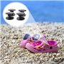 TRKETK 20 Pièces Rivets en Plastique, Boucles de Chaussures Amovibles Boucles de Décoration de Chaussures Dissimulées Fermetures