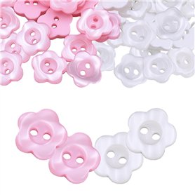 TRKETK 100 Pièces Boutons en Forme de Fleur de Prunier