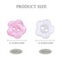 TRKETK 100 Pièces Boutons en Forme de Fleur de Prunier, Boutons Floraux à 2 Trous Boutons de Décoration de Vêtements Bouton en R