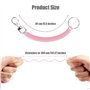 Porte-Clés en Spirale Extensible Porte-Clés à Ressort en Plastique Porte-Clés Spirale Él