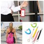 TRKETK 12 Pièces Porte-Clés en Spirale, Porte-Clés en Spirale Extensible Porte-Clés à Ressort en Plastique Porte-Clés Spirale Él