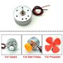 ICQUANZX Lot de 6 mini moteurs électriques CC 3 V 1730 tr/min pour jouets DIY