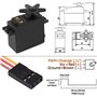 ZHITING 2 Pcs Servo Analogique Engrenage en Servo 20KG Couple À Haute Vitesse Servomoteur Numérique pour Voiture Intelligente Ro